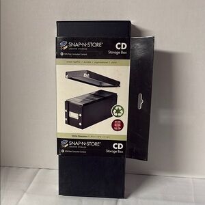 Black CD Storage Box